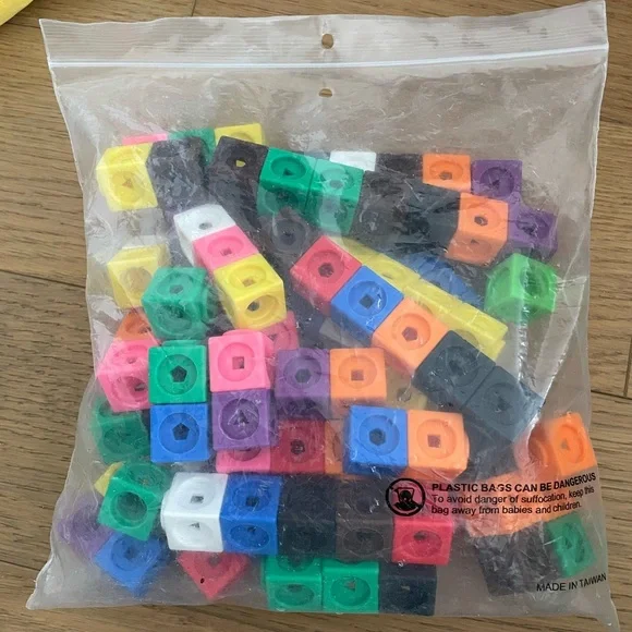 Math Cubes Interlocking Learning Cubes - Multicolor - Picture 3 of 3